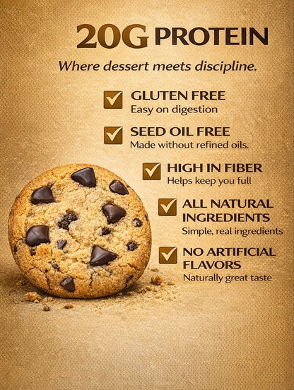 KRUSH 20G Protein Cookies (Chocolate Chip) 12 Count