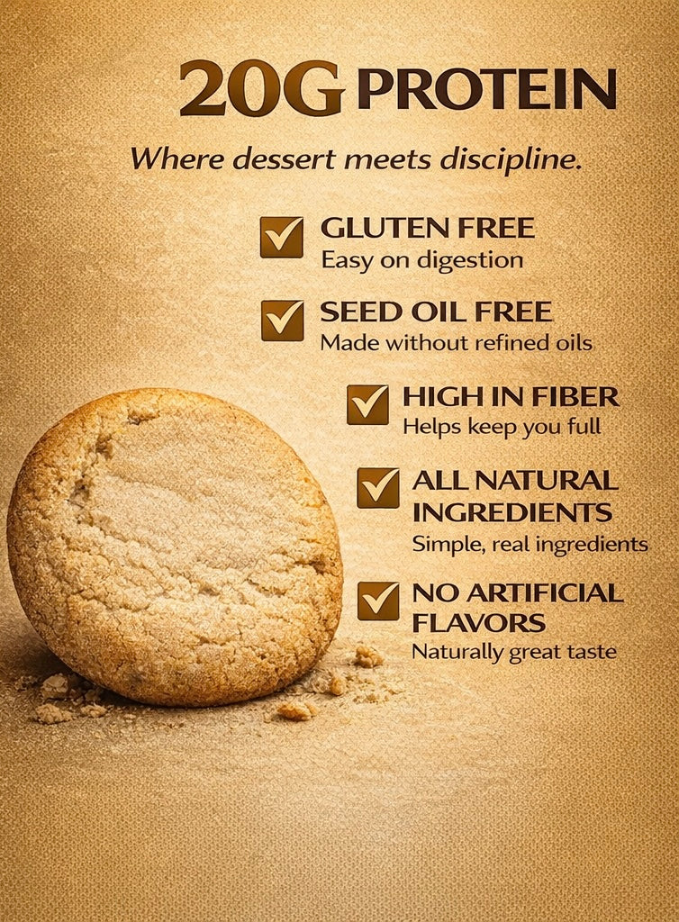 KRUSH 20G Protein Cookies (Peanut Butter) 12 Count